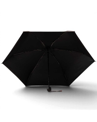 Borbonese Super Mini Umbrella Women Panna / OP Naturale in Printed Polyester OP Print Ultra-Compact Folding