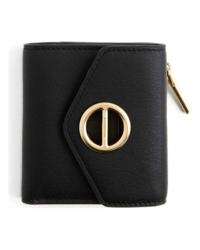 Borbonese Cartera Small con Monedero Exterior Mujer Nero en Piel Pashmina