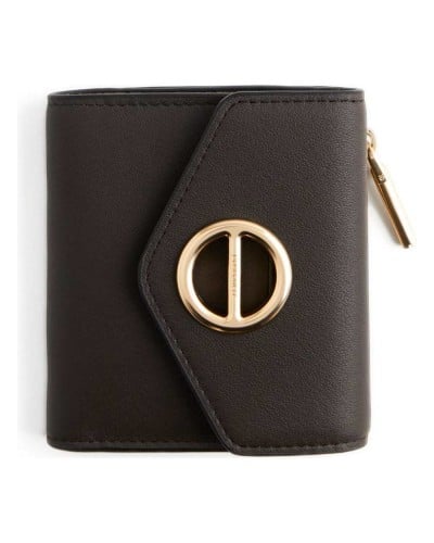 Borbonese Cartera Small con Monedero Exterior Mujer Cacao en Piel Pashmina