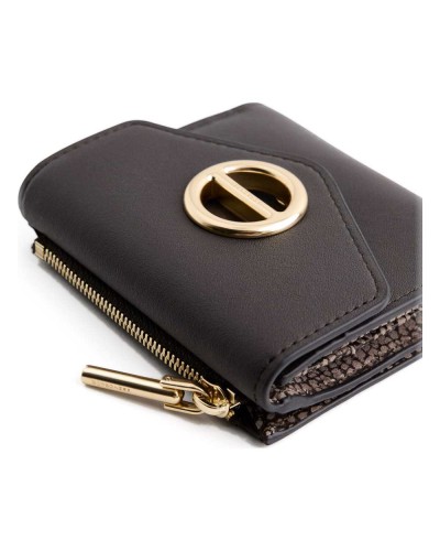 Borbonese Cartera Small con Monedero Exterior Mujer Cacao en Piel Pashmina