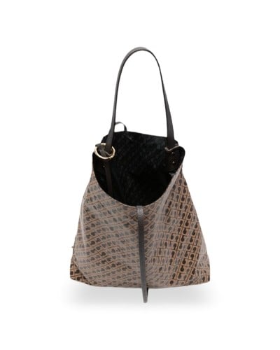 Gherardini Softy Wende-Hobo-Tasche Damen Chestnut aus Softy-Gewebe