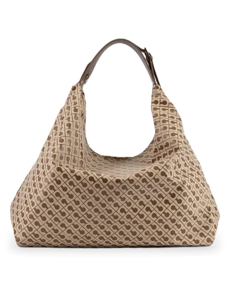 Gherardini Hobo-Tasche Amazzonia Damen Tabak/Butter aus Softy-Gewebe