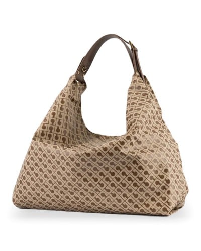 Gherardini Hobo-Tasche Amazzonia Damen Tabak/Butter aus Softy-Gewebe