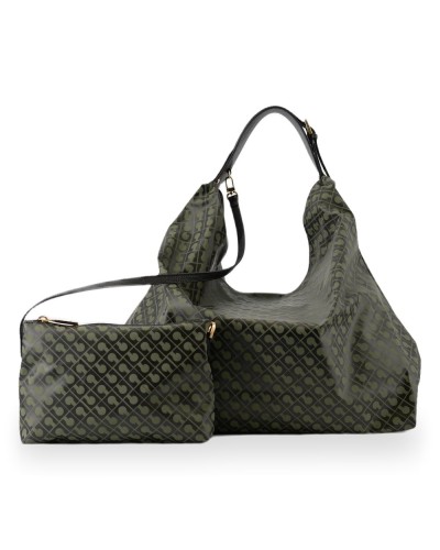 Gherardini Hobo-Tasche Amazzonia Damen Forest aus Softy-Gewebe