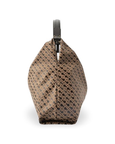 Gherardini Hobo-Tasche Amazzonia Damen Toffee aus Softy-Gewebe