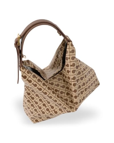 Gherardini Hand Bag Amazzonia Mini Women Tobacco/Butter in Softy fabric