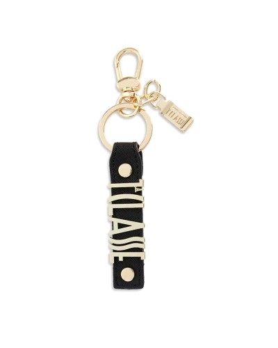Alviero Martini 1° Classe Key Holder 1° Classe Logo Female Black in Bovine Leather