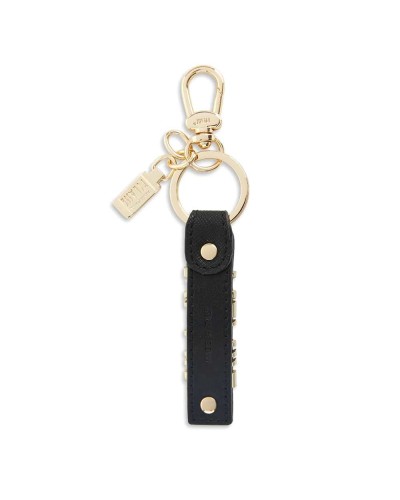 Alviero Martini 1° Classe Key Holder 1° Classe Logo Female Black in Bovine Leather