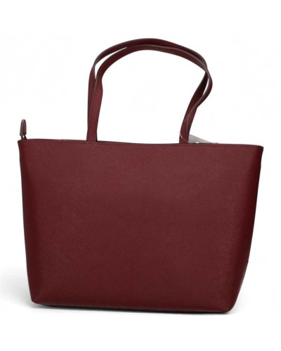 Alviero Martini 1° Classe Large Shopping Bag Female Burgundy in Coated Fabric