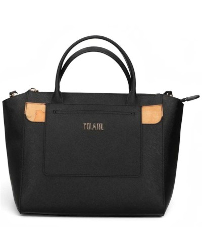 Alviero Martini 1° Classe Hand Bag with Detachable Strap Female Black in Coated Fabric