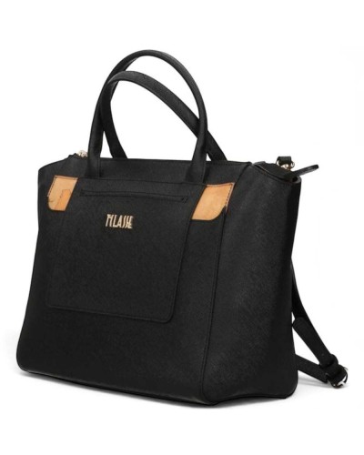 Alviero Martini 1° Classe Hand Bag with Detachable Strap Female Black in Coated Fabric
