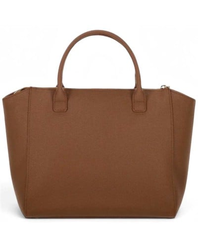 Alviero Martini 1° Classe Hand Bag with Detachable Strap Female Chestnut in Coated Fabric