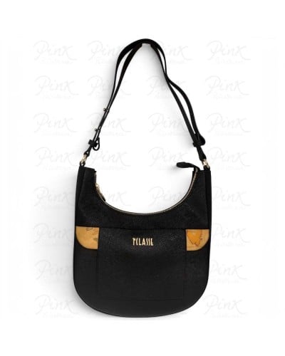 Alviero Martini 1° Classe Hobo Shoulder Bag Female Black in Coated Fabric