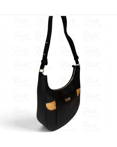 Alviero Martini 1° Classe Hobo Shoulder Bag Female Black in Coated Fabric