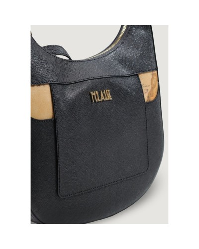 Alviero Martini 1° Classe Hobo Shoulder Bag Female Black in Coated Fabric