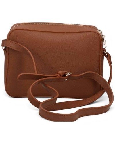 Alviero Martini 1° Classe Small Reporter Bag Female Chestnut in Coated Fabric
