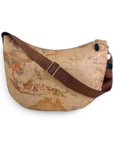 Alviero Martini 1° Classe Bolso de Hombro Grande Mujer Negro en Tejido revestido y Piel bovina