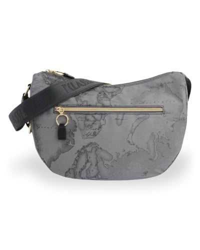 Alviero Martini 1° Classe Bolso de Hombro Mediano Mujer Gris Oscuro en Tejido revestido y Piel bovina
