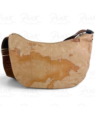 Alviero Martini 1° Classe Bolso de Hombro Mediano Mujer Negro en Tejido revestido y Piel bovina