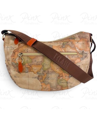 Alviero Martini 1° Classe Bolso de Hombro Mediano Mujer Calabaza en Tejido revestido y Piel bovina