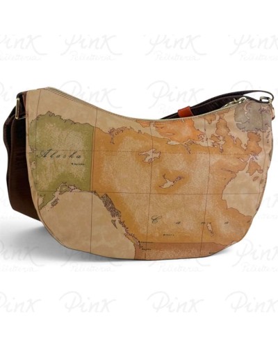 Alviero Martini 1° Classe Bolso de Hombro Mediano Mujer Calabaza en Tejido revestido y Piel bovina