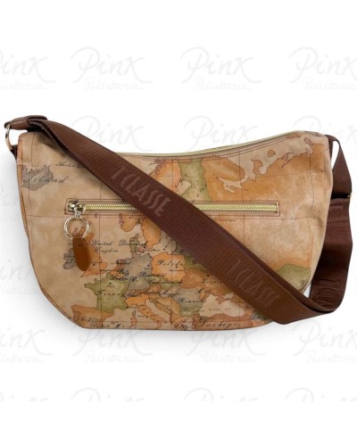 Alviero Martini 1° Classe Bolso de Hombro Mediano Mujer Castaño en Tejido revestido y Piel bovina