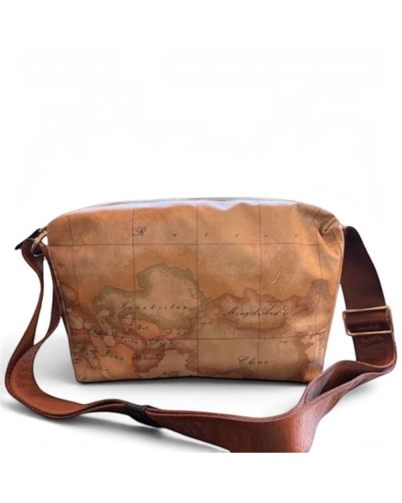 Alviero Martini 1° Classe Bolso de Hombro Pequeño Mujer Negro en Tejido revestido y Piel bovina