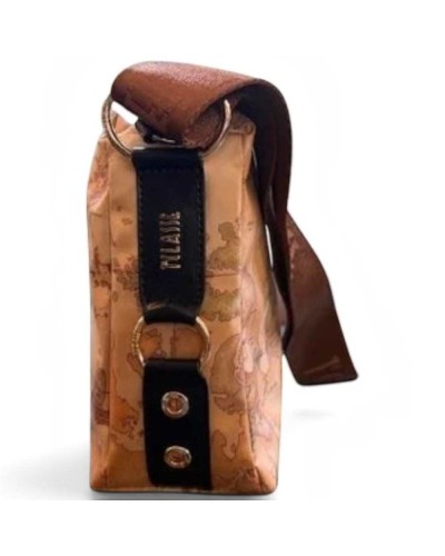 Alviero Martini 1° Classe Bolso de Hombro Pequeño Mujer Negro en Tejido revestido y Piel bovina