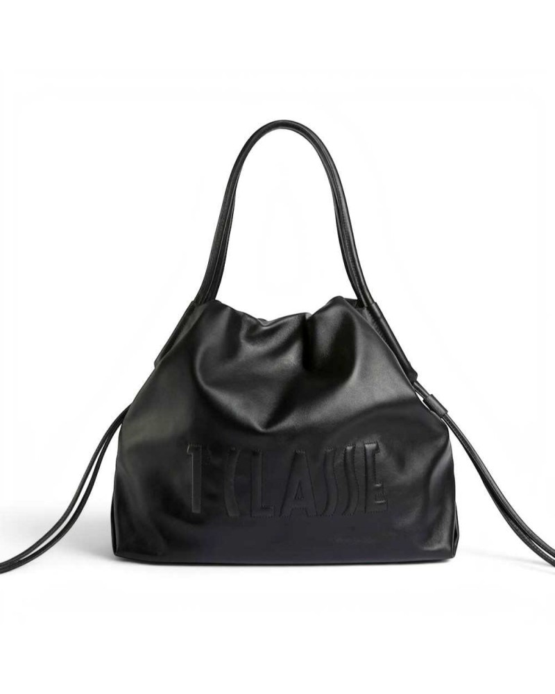 Alviero Martini 1° Classe Shopping Bag Mujer Negro en Piel de ternera