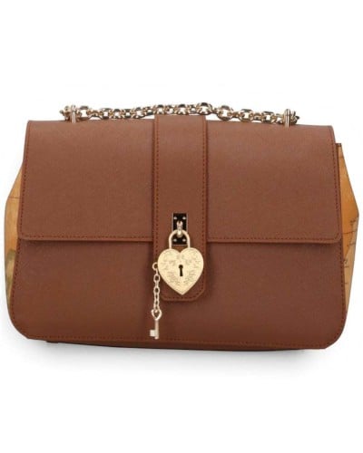 Alviero Martini 1° Classe Bolso de Hombro Mujer Castaño en Tejido revestido