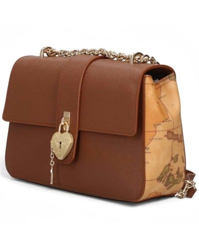 Alviero Martini 1° Classe Bolso de Hombro Mujer Castaño en Tejido revestido