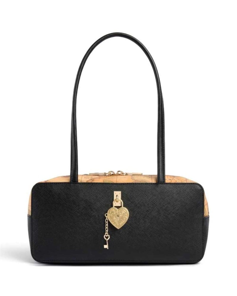Alviero Martini 1° Classe Bolso de Hombro Mujer Negro en Tejido revestido