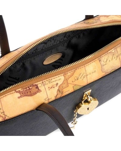 Alviero Martini 1° Classe Bolso de Hombro Mujer Negro en Tejido revestido