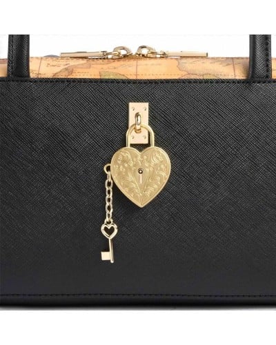 Alviero Martini 1° Classe Bolso de Hombro Mujer Negro en Tejido revestido