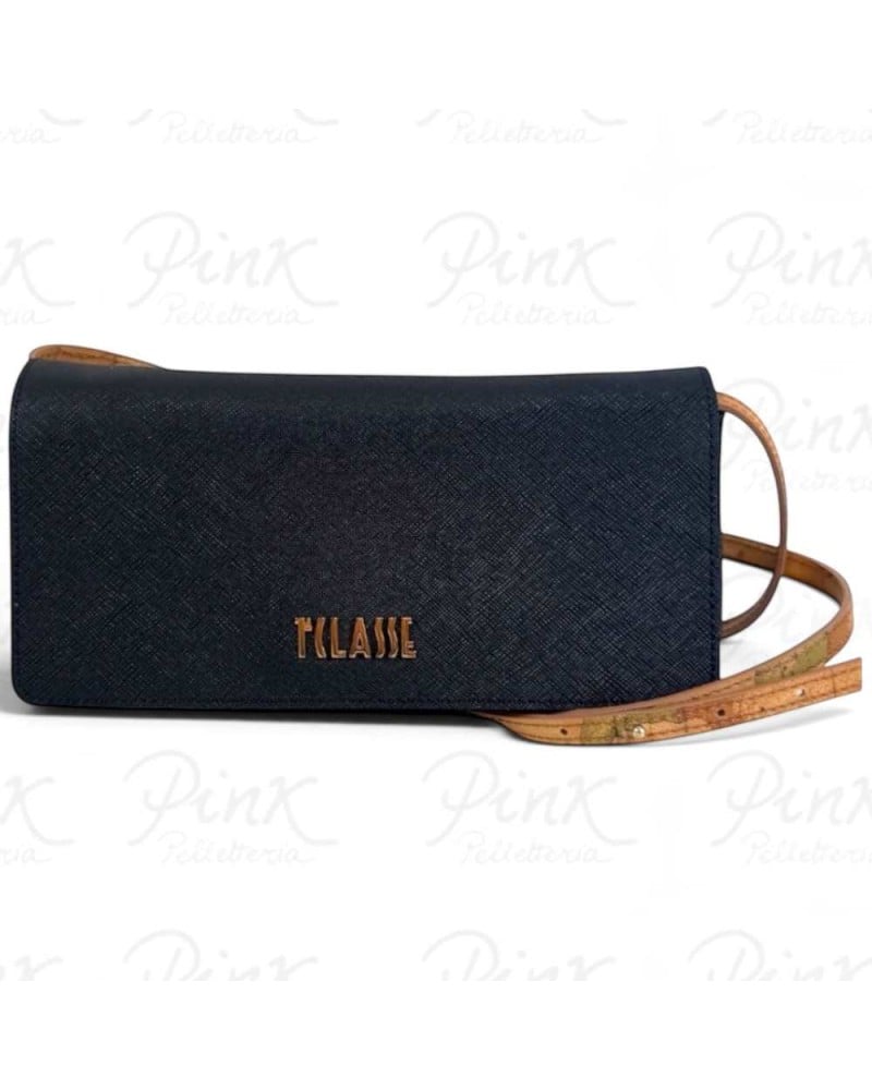 Alviero Martini 1° Classe Bolso de Hombro Pequeño Mujer Negro en Tejido revestido