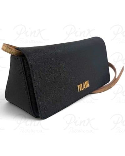 Alviero Martini 1° Classe Bolso de Hombro Pequeño Mujer Negro en Tejido revestido