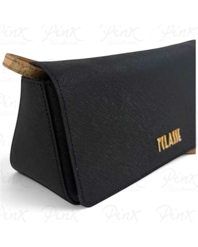 Alviero Martini 1° Classe Bolso de Hombro Pequeño Mujer Negro en Tejido revestido