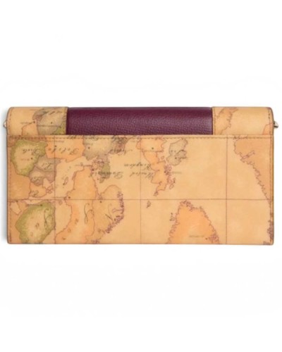 Alviero Martini 1° Classe Bolso de Hombro Pequeño Mujer Burgundy en Tejido revestido y Piel bovina