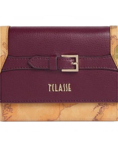 Alviero Martini 1° Classe Bolso de Hombro Pequeño Mujer Burgundy en Tejido revestido y Piel bovina