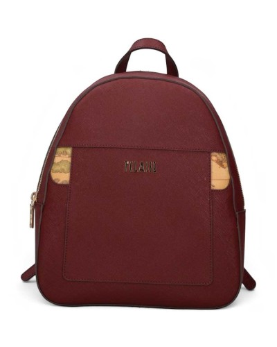 Alviero Martini 1° Classe Mochila Mujer Burgundy en Tejido revestido