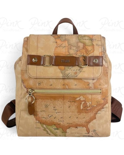 Alviero Martini 1° Classe Mochila Mujer Castaño en Tejido revestido y Piel bovina