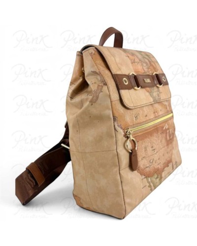 Alviero Martini 1° Classe Mochila Mujer Castaño en Tejido revestido y Piel bovina