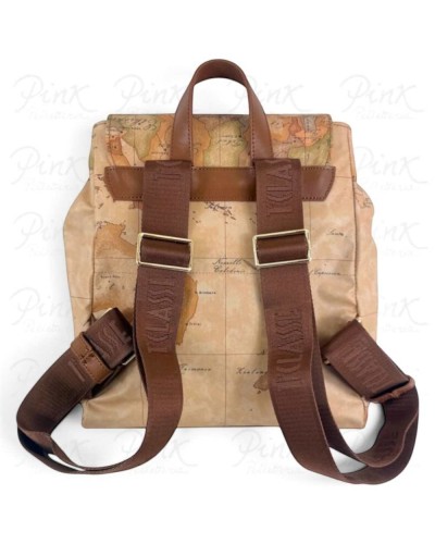 Alviero Martini 1° Classe Mochila Mujer Castaño en Tejido revestido y Piel bovina