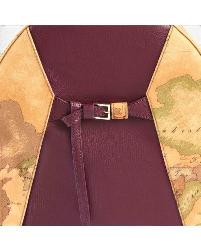 Alviero Martini 1° Classe Mochila Mujer Burgundy en Tejido revestido y Piel bovina