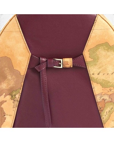 Alviero Martini 1° Classe Mochila Mujer Burgundy en Tejido revestido y Piel bovina