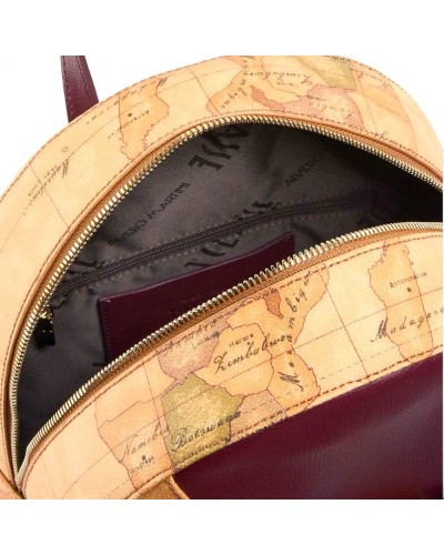 Alviero Martini 1° Classe Mochila Mujer Burgundy en Tejido revestido y Piel bovina