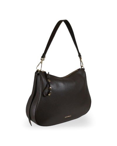 Coccinelle Borsa Hobo Nory Donna Fango in Pelle martellata