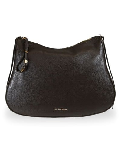 Coccinelle Borsa Hobo Nory Donna Fango in Pelle martellata