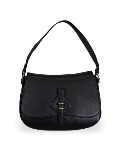 Coccinelle Borsa a Spalla Mavery Donna Nero in Pelle micro-martellata