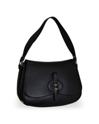 Coccinelle Borsa a Spalla Mavery Donna Nero in Pelle micro-martellata